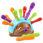Toy hedgehog for promoting fine motor skills and sensory abilities