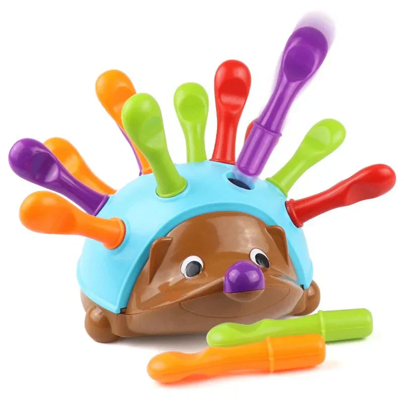 Toy hedgehog for promoting fine motor skills and sensory abilities