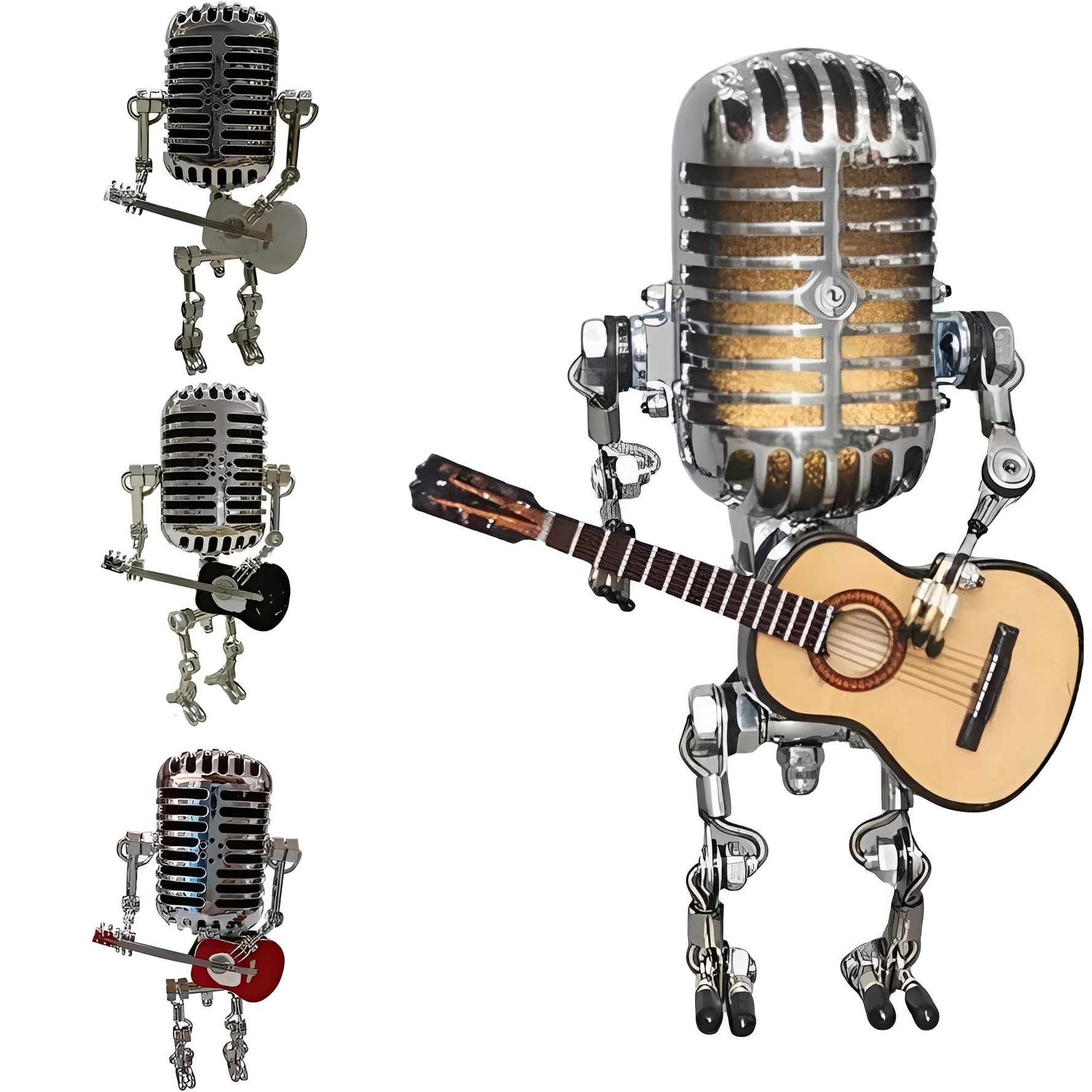 Kreative LED Tischlampe im Retro-Roboterdesign