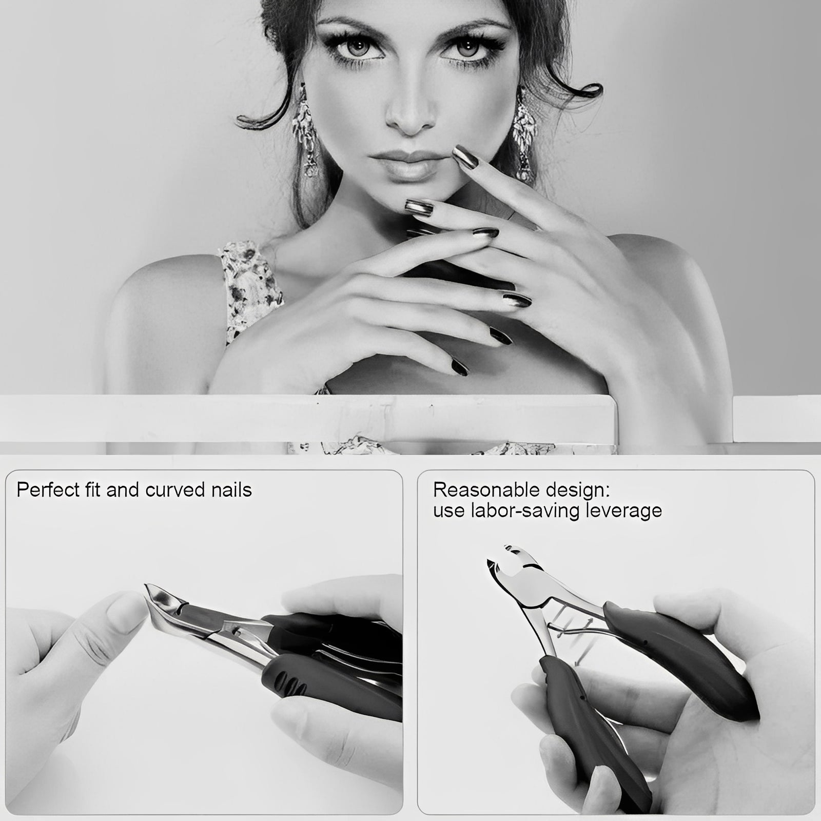 Nageltrimmer für dicke Nägel mit ergonomischem Design