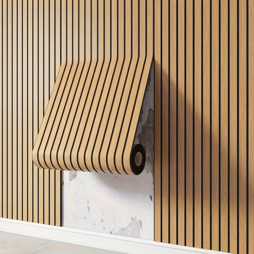 Selbstklebende 3D PVC Wandpaneele mit Holzmaserung