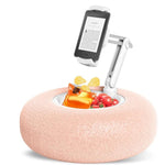 Cozy Phone Holder Pillow with Snack Function