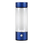 Wiederaufladbare Wasserflasche mit Wasserstoffinfusion in Glasdesign
