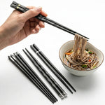 Nachhaltiges Essstäbchen-Set mit Anti-Rutsch-Griff – 5 Paare