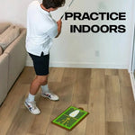 Golf practice mat for precise swing training