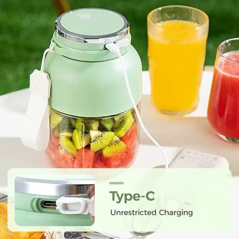 Mobiler Smoothie-Mixer für die perfekte Zubereitung unterwegs