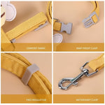 Verstellbares Katzen-Harnes mit sicherem Halsband