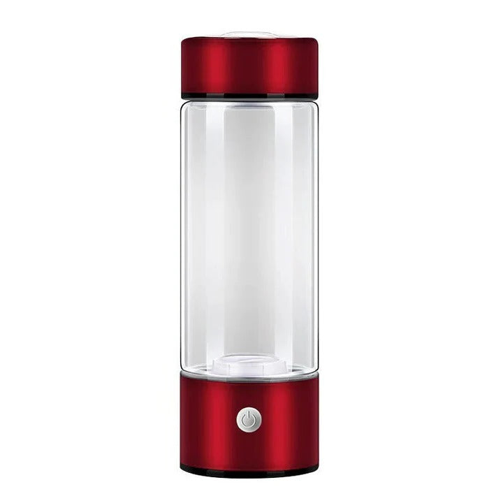 Wiederaufladbare Wasserflasche mit Wasserstoffinfusion in Glasdesign