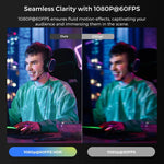 HD Webcam with Customizable Video Settings and USB Connection