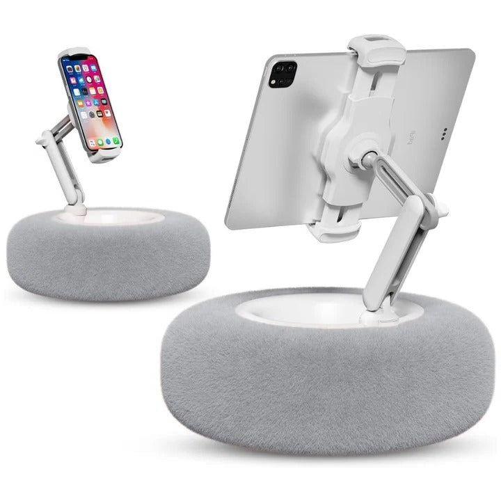 Cozy Phone Holder Pillow with Snack Function