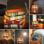 Elegant table lamp in book design