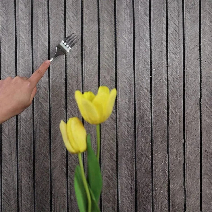 Selbstklebende 3D PVC Wandpaneele mit Holzmaserung
