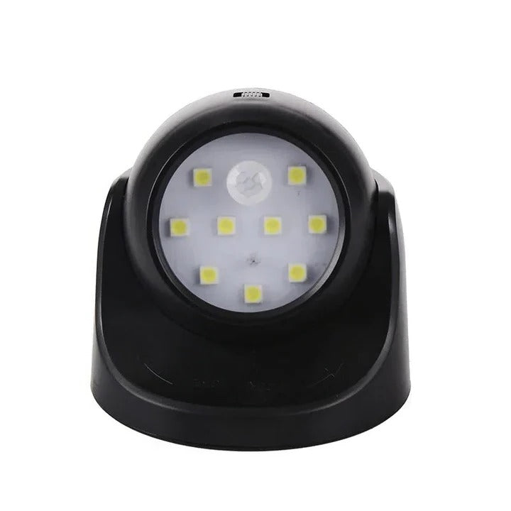 Intelligente LED-Sicherheitsleuchte mit 360° drehbarem Kopf