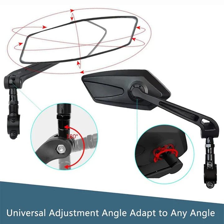 2er Set Fahrradlenker Spiegel mit 360-Grad Drehung