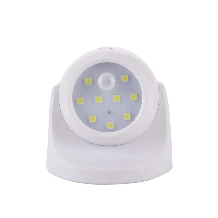 Intelligente LED-Sicherheitsleuchte mit 360° drehbarem Kopf
