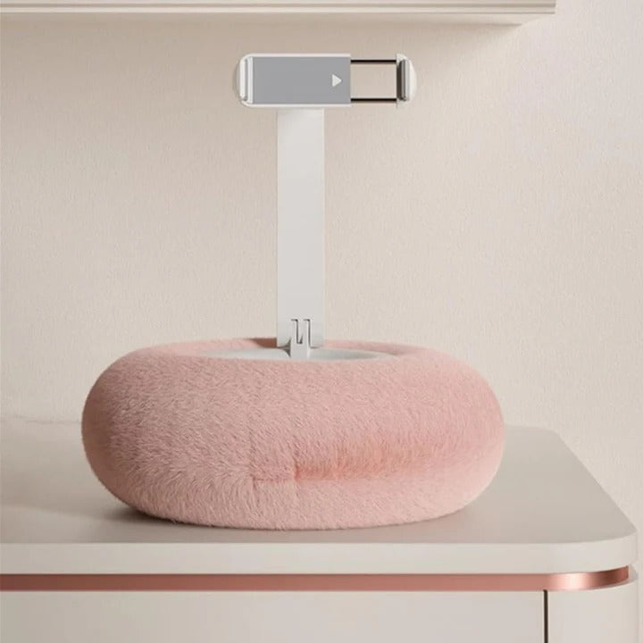 Cozy Phone Holder Pillow with Snack Function