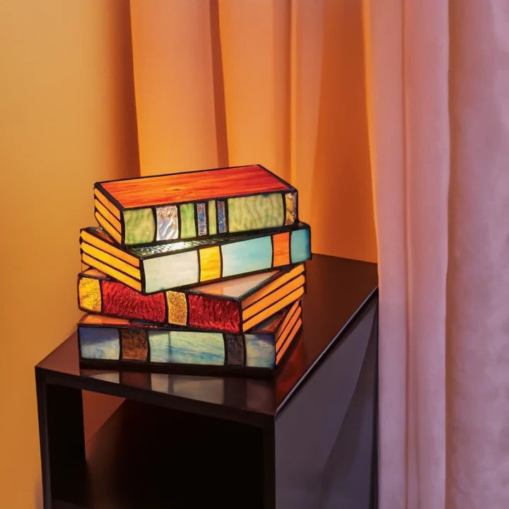 Elegant table lamp in book design
