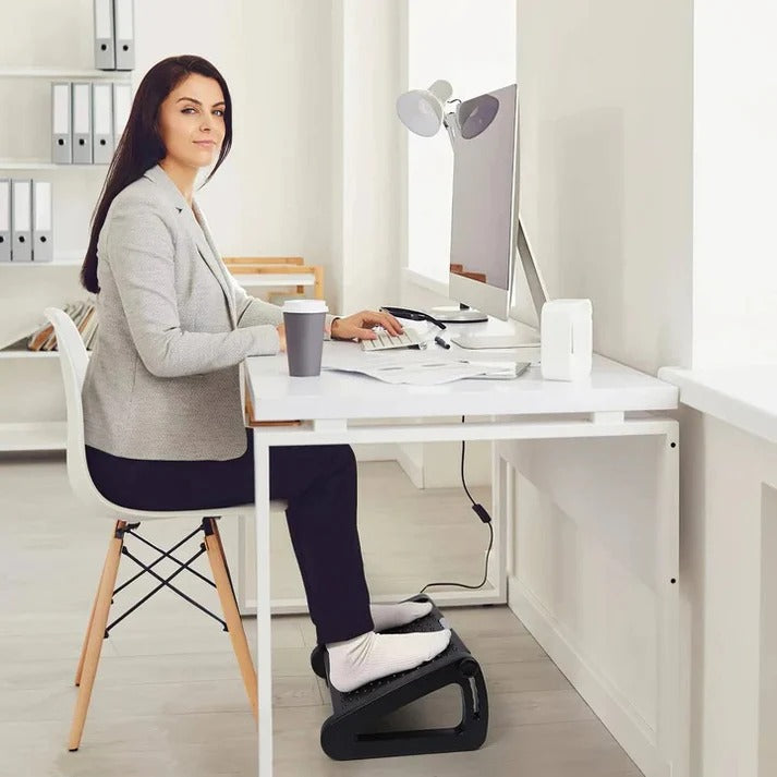 Verstellbare Fußstütze für den Schreibtisch mit Massage-Oberfläche