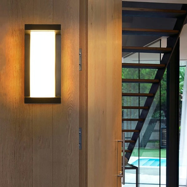 Elegante LED Außenleuchte mit Wandmontage
