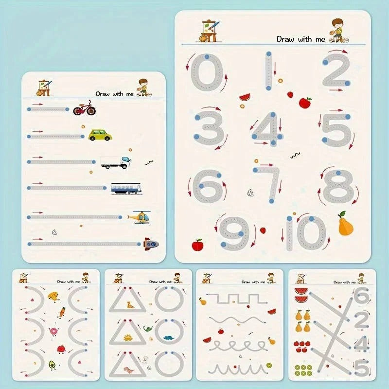 Reusable Writing Practice Book for Preschoolers