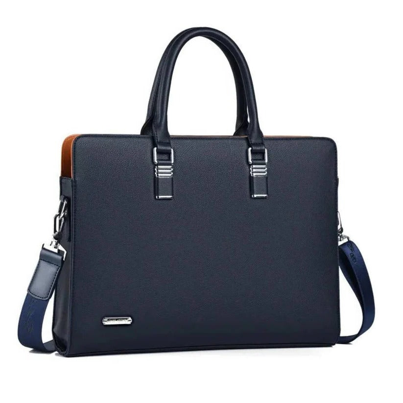 High-Quality Leather Laptop Shoulder Bag for 14- to 15-inch Laptops
