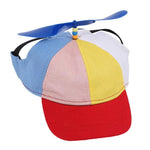 Adjustable Pet Hat with Toy Propeller
