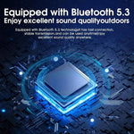 Compact Bluetooth speaker with magnetic base and RGB lighting