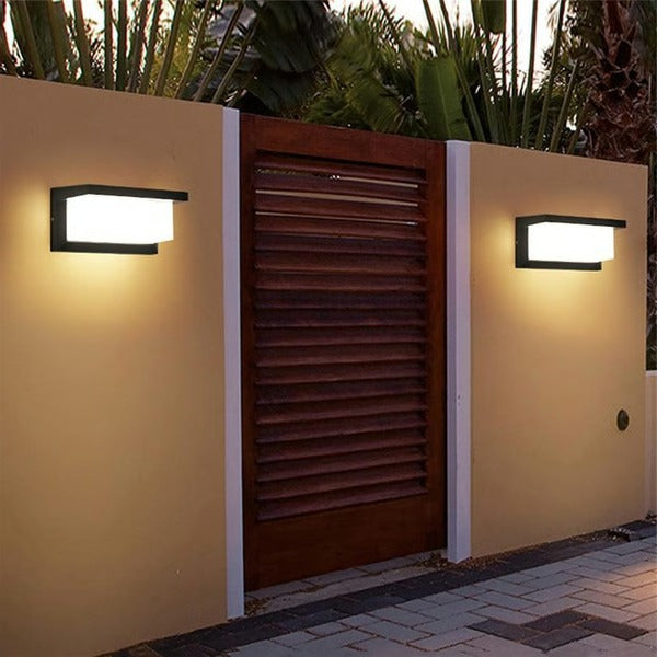Elegante LED Außenleuchte für Wandmontage