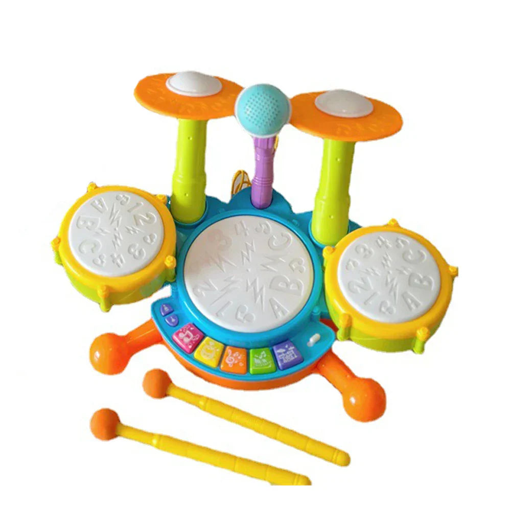 Musical Toy for Kids - Electronic Drum Set with Light and Sound