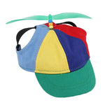 Adjustable Pet Hat with Toy Propeller