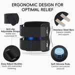 Adjustable lumbar support with dual-pressure cushion system