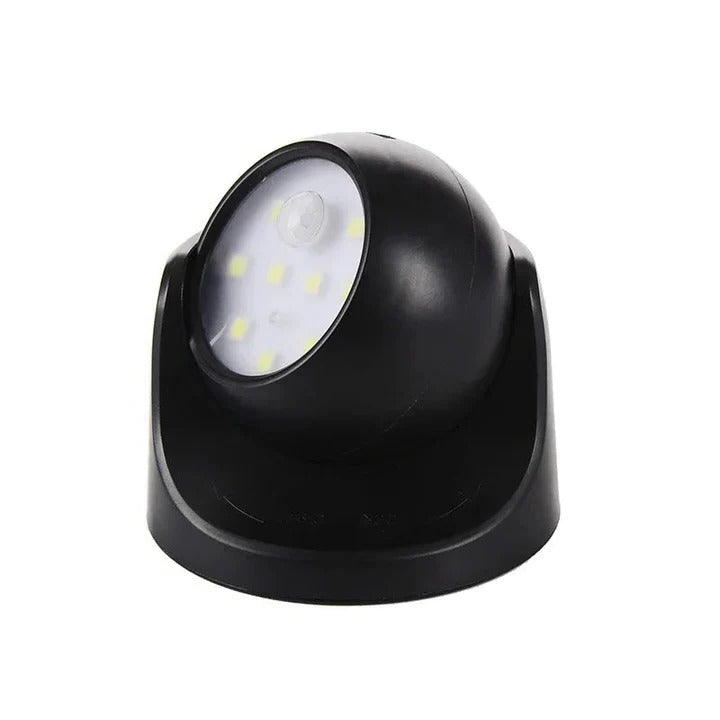 Intelligente LED-Sicherheitsleuchte mit 360° drehbarem Kopf