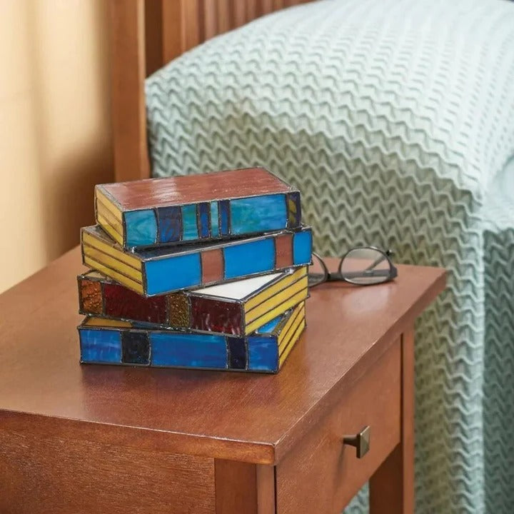 Elegant table lamp in book design