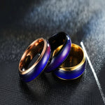 Color-Changing Mood Ring with Stainless Steel Band