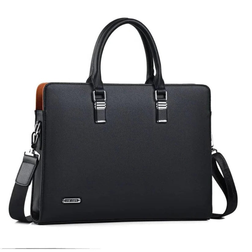 High-Quality Leather Laptop Shoulder Bag for 14- to 15-inch Laptops