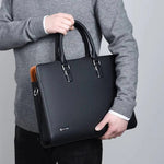 High-Quality Leather Laptop Shoulder Bag for 14- to 15-inch Laptops