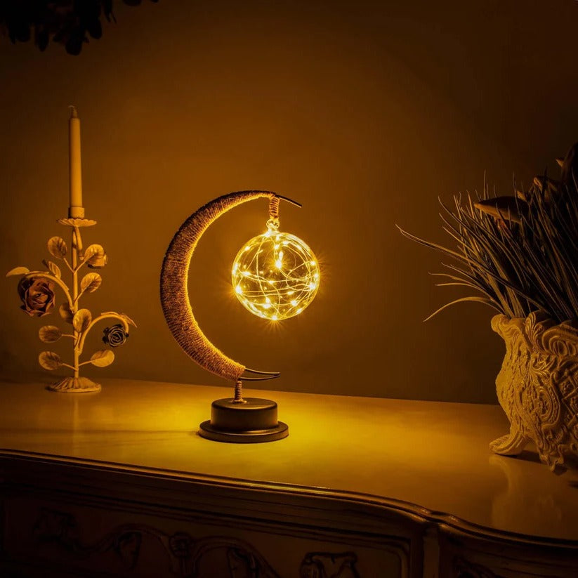 Comfortable 3D Moon Lamp with Detailed Surface Design