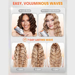 25mm Double Barrel Hair Crimper with 5 Temperature Settings