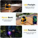 Tragbarer Mini Ventilator mit LED und Aufladefunktion