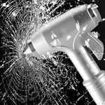 Notfallhammer für Autos mit Wolframstahlspitze und Gurtmesser – 3er Set