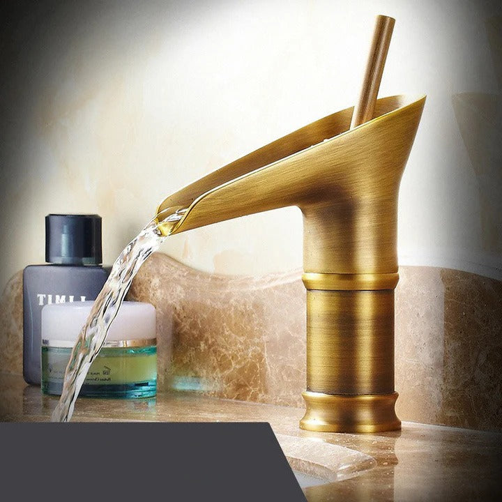 Antique Style Waterfall Bathroom Faucet