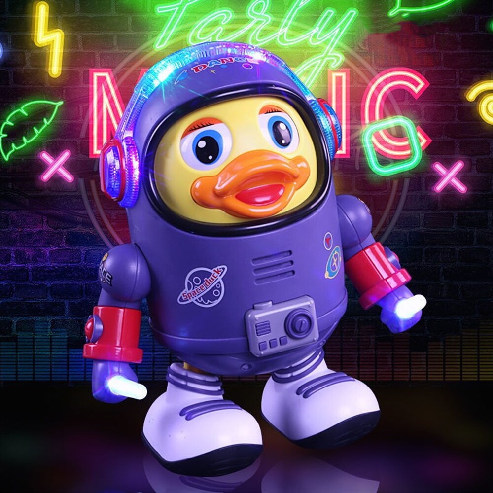 Interactive Space Toy with Music & Lights – Luminous Dancing Duck