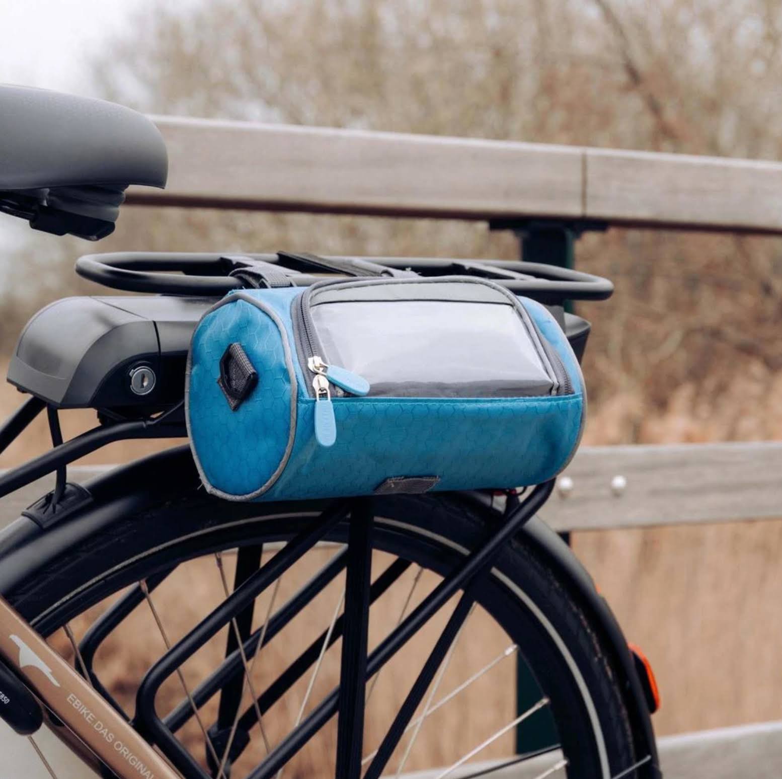Waterproof Bike Bag with Phone Window – Adjustable Handlebar Bag