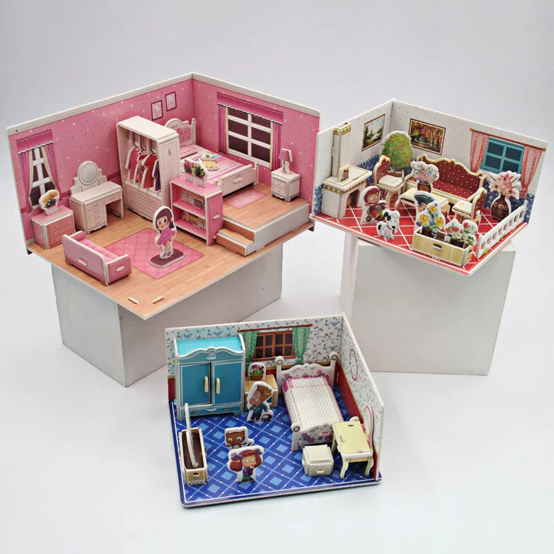 Dream House 3D Puzzle – Creative Play and Design Set