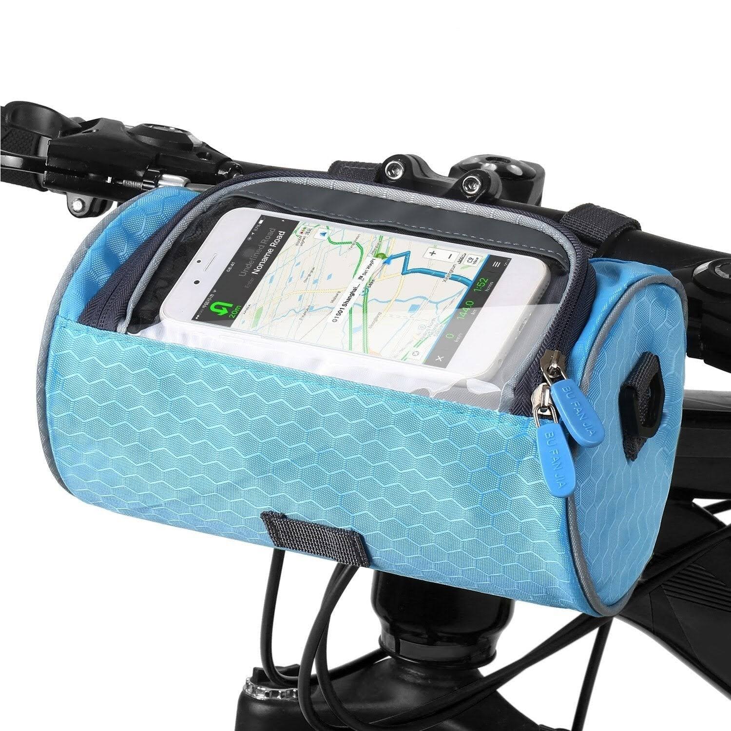 Waterproof Bike Bag with Phone Window – Adjustable Handlebar Bag