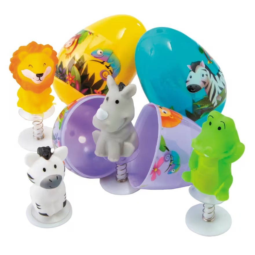 Colorful Animal Eggs for Easter Egg Fun – 12 Pieces