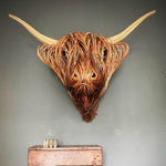 Charming wall decoration in cow head design