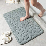 Comfort Bath Mat with Pebble Texture