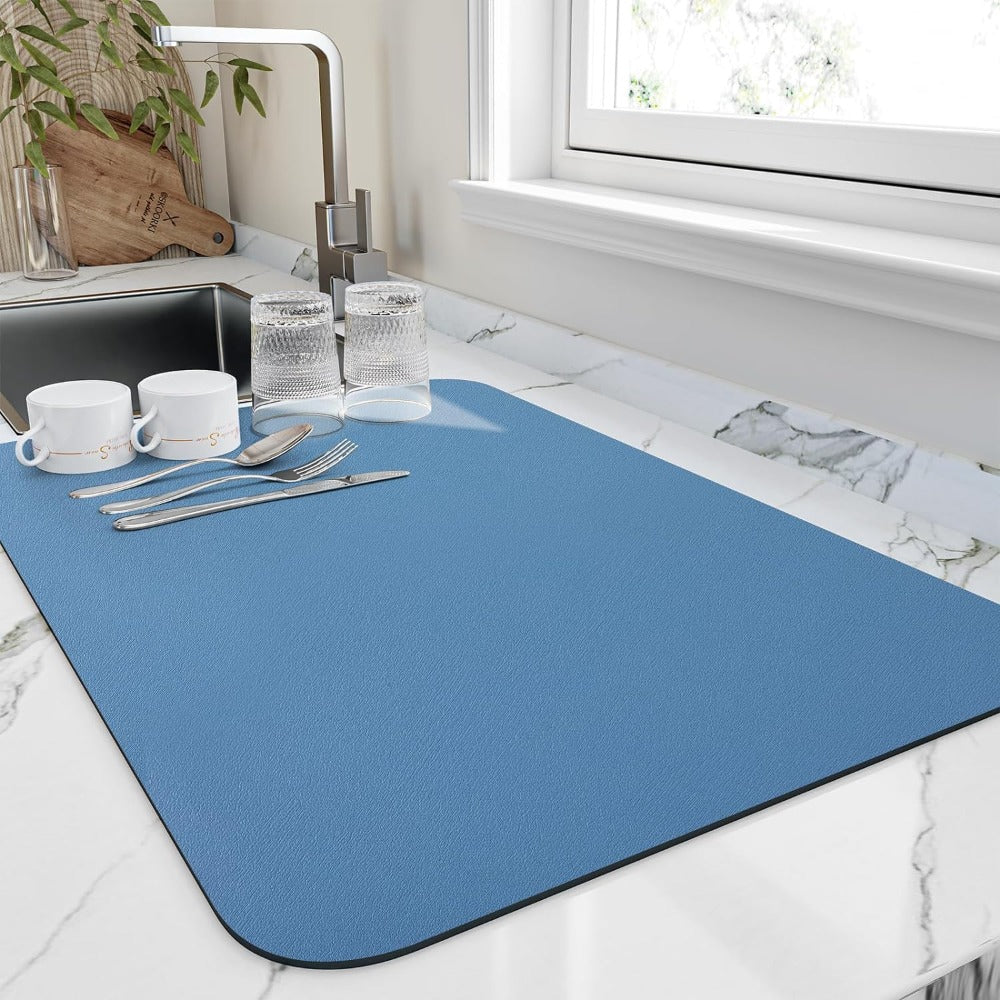 Ultra-Fast Dish Drying Mat for Kitchen | High Water Absorption