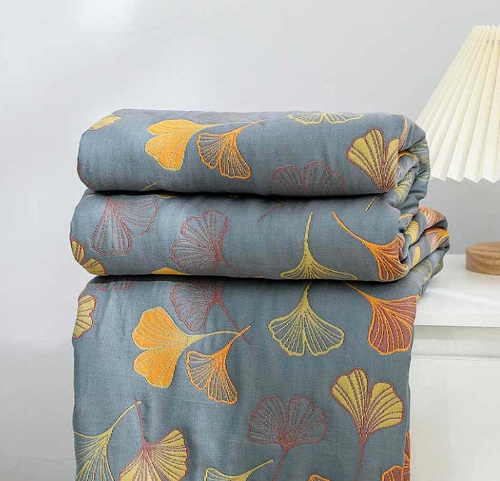 Natural Elegance: Ginkgo Bedspread for Your Home